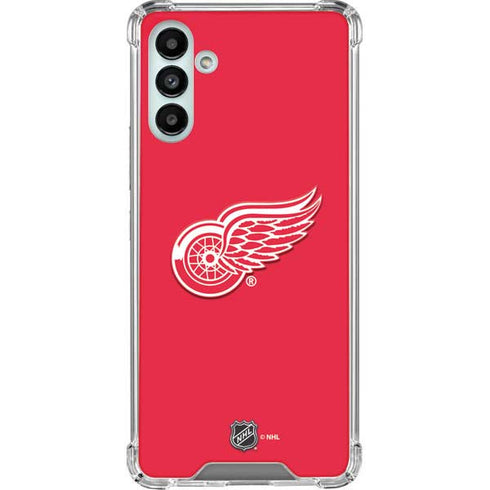 NHL Detroit Red Wings Solid Background Galaxy A13 5G Clear Case
