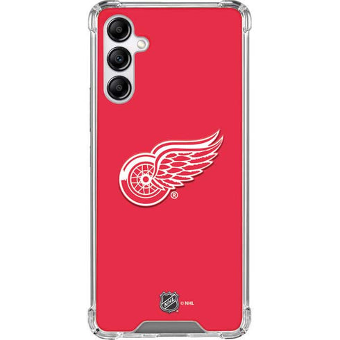 NHL Detroit Red Wings Solid Background Galaxy A14 5G Clear Case