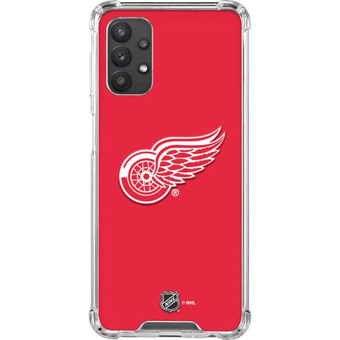 NHL Detroit Red Wings Solid Background Galaxy A32 5G Clear Case