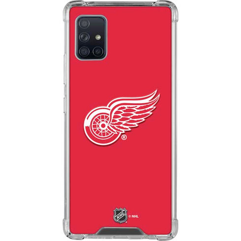 NHL Detroit Red Wings Solid Background Galaxy A51 5G Clear Case