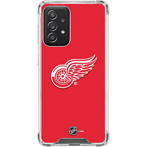 NHL Detroit Red Wings Solid Background Galaxy A52 5G Clear Case