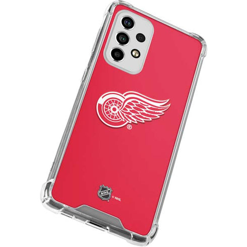 NHL Detroit Red Wings Solid Background Galaxy A53 5G Clear Case