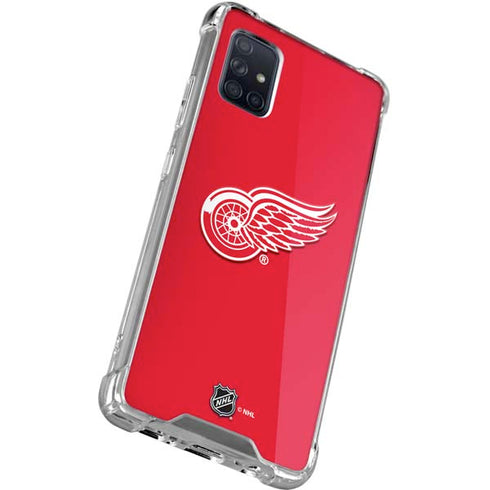 NHL Detroit Red Wings Solid Background Galaxy A71 5G Clear Case