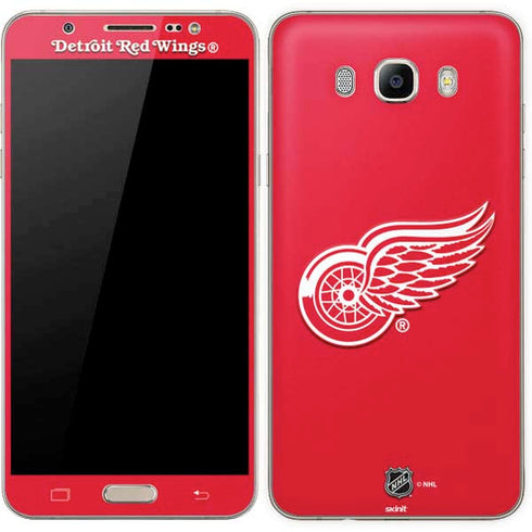 NHL Detroit Red Wings Solid Background Galaxy J7 Skin