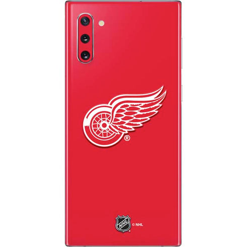 NHL Detroit Red Wings Solid Background Galaxy Note 10 Skin