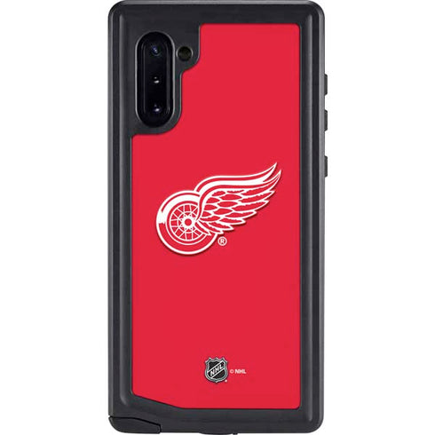 NHL Detroit Red Wings Solid Background Galaxy Note 10 Waterproof Case