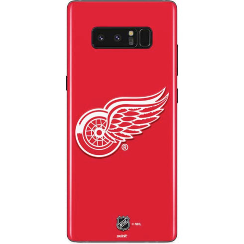 NHL Detroit Red Wings Solid Background Galaxy Note 8 Skin