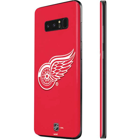 NHL Detroit Red Wings Solid Background Galaxy Note 8 Skin