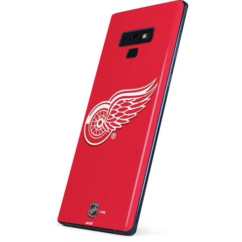 NHL Detroit Red Wings Solid Background Galaxy Note 9 Skin