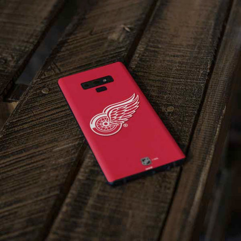 NHL Detroit Red Wings Solid Background Galaxy Note 9 Skin