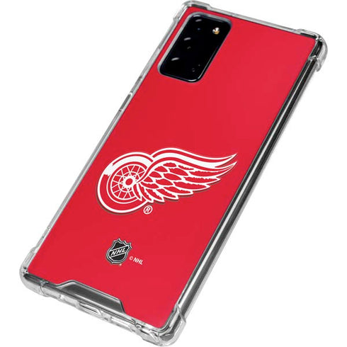 NHL Detroit Red Wings Solid Background Galaxy Note20 5G Clear Case