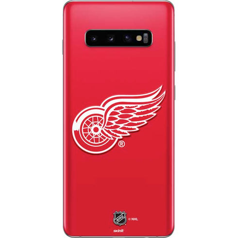 NHL Detroit Red Wings Solid Background Galaxy S10 Plus Skin