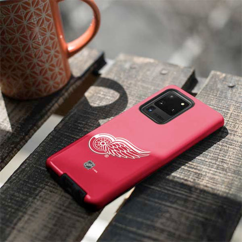 NHL Detroit Red Wings Solid Background Galaxy S20 Ultra 5G Pro Case