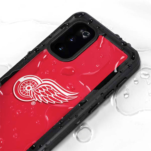 NHL Detroit Red Wings Solid Background Galaxy S20 Waterproof Case