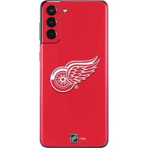 NHL Detroit Red Wings Solid Background Galaxy S21 Plus 5G Skin