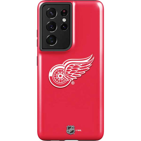 NHL Detroit Red Wings Solid Background Galaxy S21 Ultra 5G Pro Case