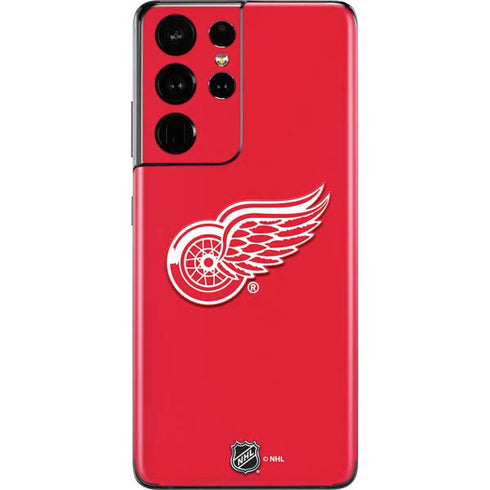 NHL Detroit Red Wings Solid Background Galaxy S21 Ultra 5G Skin