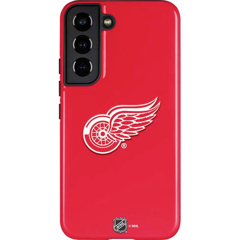 NHL Detroit Red Wings Solid Background Galaxy S22 Pro Case