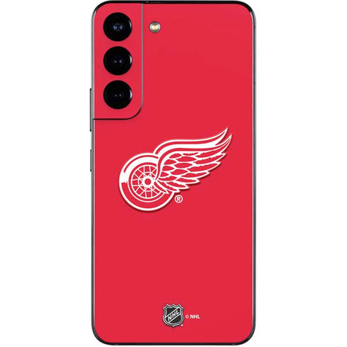 NHL Detroit Red Wings Solid Background Galaxy S22 Skin