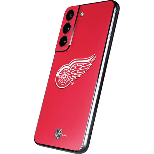 NHL Detroit Red Wings Solid Background Galaxy S22 Skin