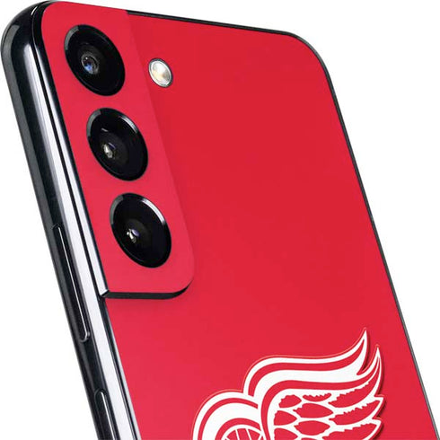 NHL Detroit Red Wings Solid Background Galaxy S22 Skin
