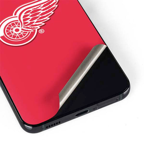 NHL Detroit Red Wings Solid Background Galaxy S22 Skin