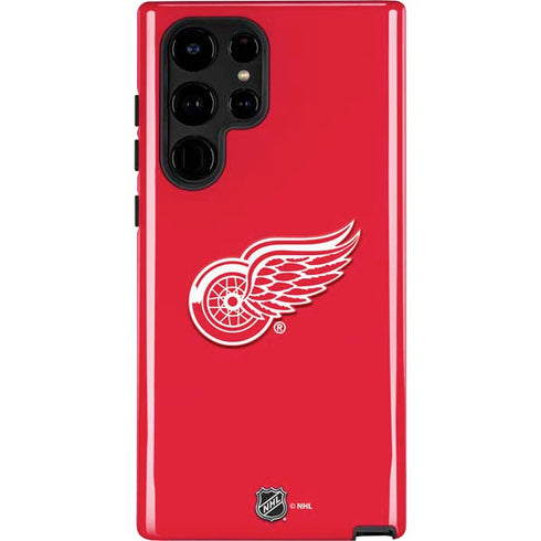 NHL Detroit Red Wings Solid Background Galaxy S22 Ultra Pro Case