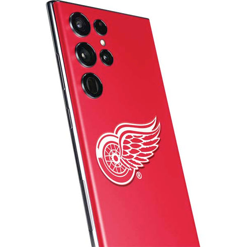 NHL Detroit Red Wings Solid Background Galaxy S22 Ultra Skin