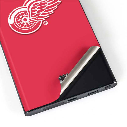 NHL Detroit Red Wings Solid Background Galaxy S22 Ultra Skin