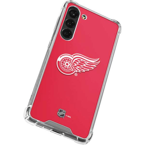 NHL Detroit Red Wings Solid Background Galaxy S23 Plus Clear Case