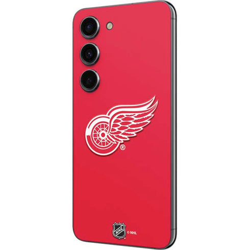NHL Detroit Red Wings Solid Background Galaxy S23 Skin