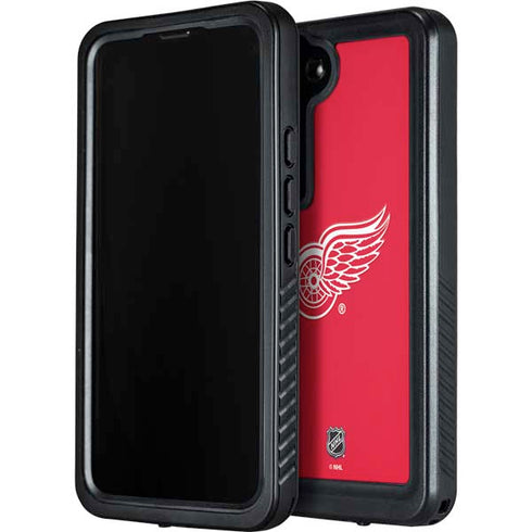 NHL Detroit Red Wings Solid Background Galaxy S23 Waterproof Case