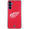 NHL Detroit Red Wings Solid Background Galaxy S24 Clear Case