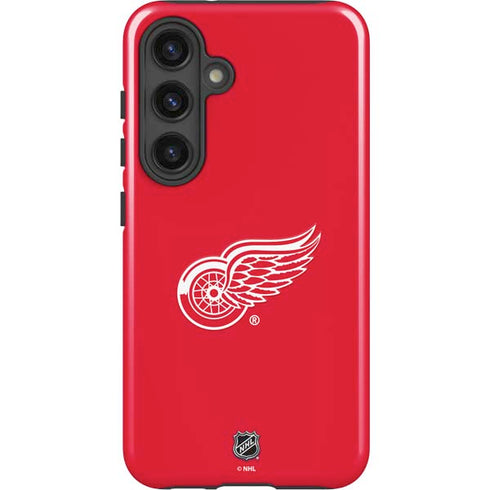 NHL Detroit Red Wings Solid Background Galaxy S24 Impact Case