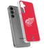 NHL Detroit Red Wings Solid Background Galaxy S24 Plus Clear Case