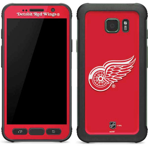 NHL Detroit Red Wings Solid Background Galaxy S7 Active Skin