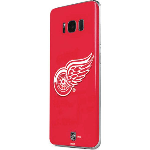 NHL Detroit Red Wings Solid Background Galaxy S8 Skin