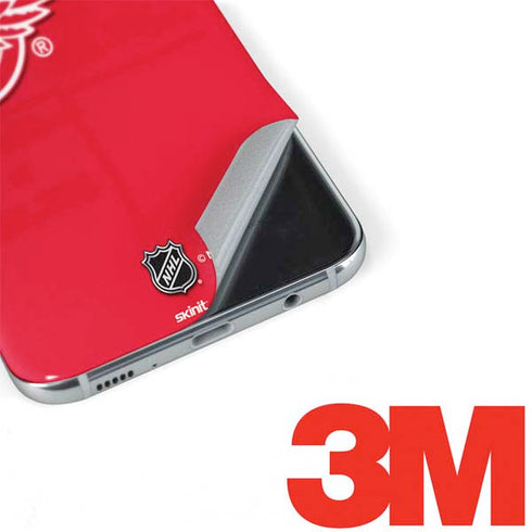 NHL Detroit Red Wings Solid Background Galaxy S8 Skin