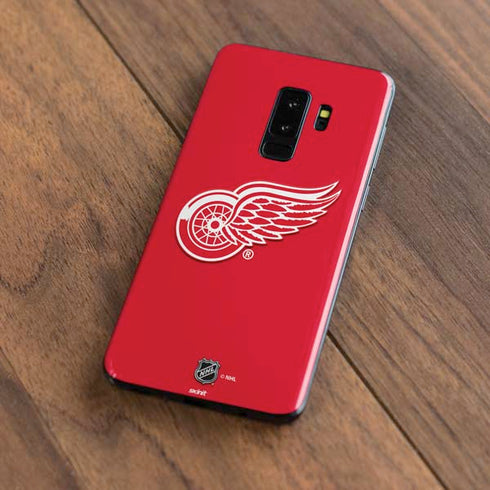 NHL Detroit Red Wings Solid Background Galaxy S9 Plus Skin