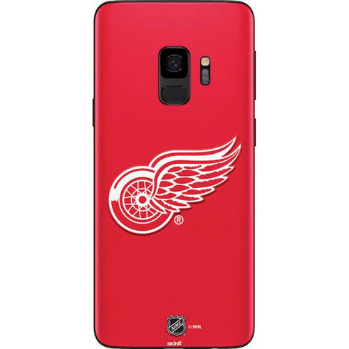 NHL Detroit Red Wings Solid Background Galaxy S9 Skin
