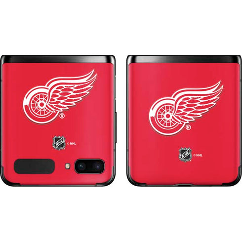 NHL Detroit Red Wings Solid Background Galaxy Z Flip Skin