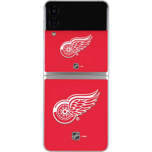 NHL Detroit Red Wings Solid Background Galaxy Z Flip3 5G Skin