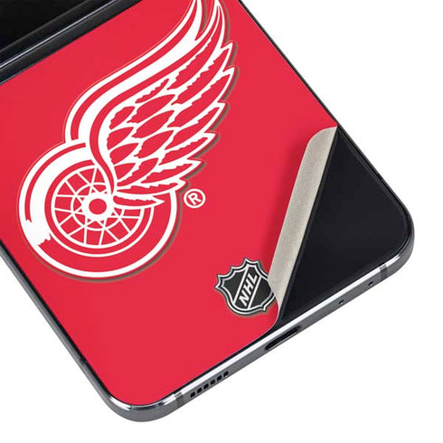 NHL Detroit Red Wings Solid Background Galaxy Z Flip5 5G Skin