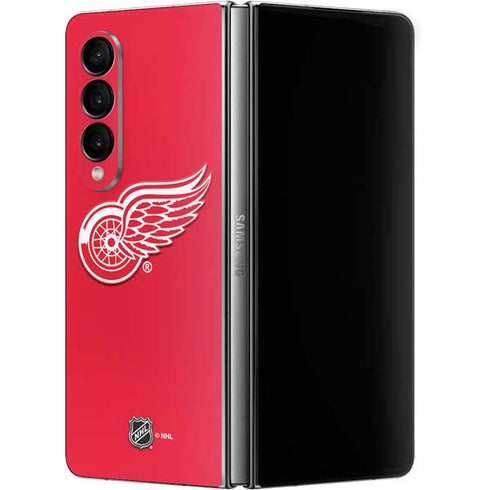 NHL Detroit Red Wings Solid Background Galaxy Z Fold4 5G Skin