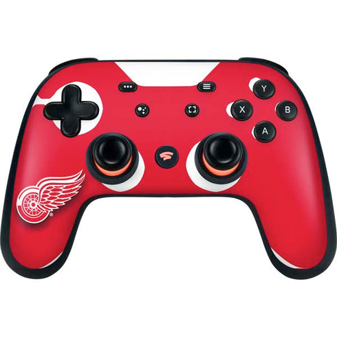 NHL Detroit Red Wings Solid Background Google Stadia Controller Skin