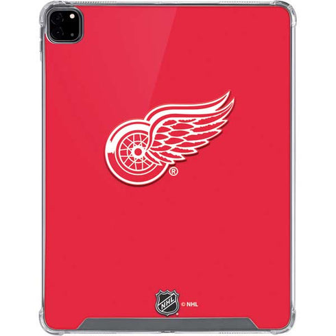 NHL Detroit Red Wings Solid Background iPad Pro 12.9in (2020) Clear Case