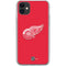 NHL Detroit Red Wings Solid Background iPhone 11 Clear Case