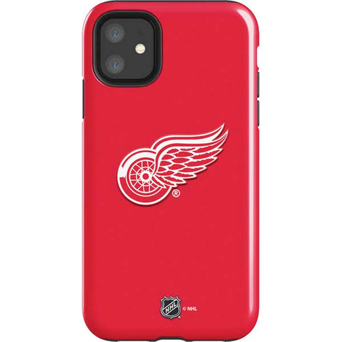 NHL Detroit Red Wings Solid Background iPhone 11 Impact Case