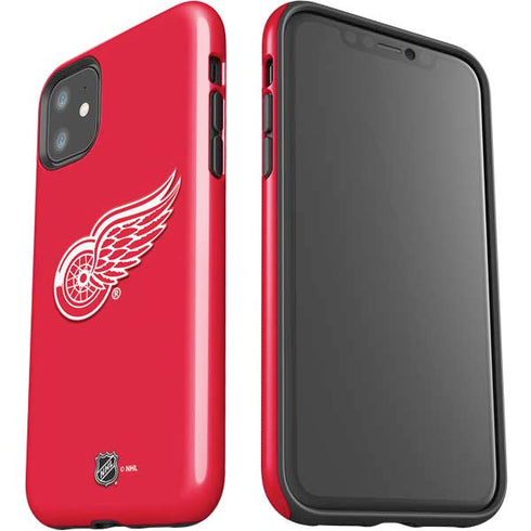 NHL Detroit Red Wings Solid Background iPhone 11 Impact Case