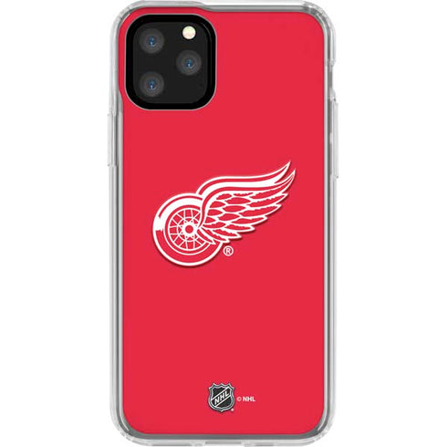 NHL Detroit Red Wings Solid Background iPhone 11 Pro Clear Case